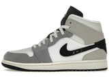 Jordan 1 Mid SE Craft White Cement Grey Black