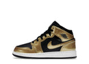 Jordan 1 Mid SE Metallic Gold Black (GS)