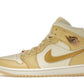Jordan 1 Mid SE Pale Vanilla Metallic Gold (Women's)