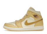 Jordan 1 Mid SE Pale Vanilla Metallic Gold (Women's)