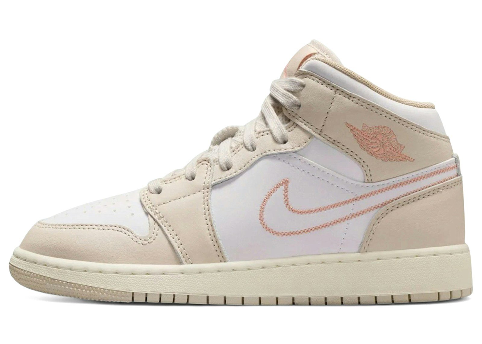 Jordan 1 Mid SE Sand Drift White Madder Root (GS)