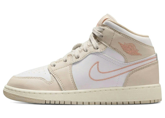 Jordan 1 Mid SE Sand Drift White Madder Root (GS)