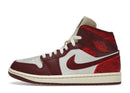 Jordan 1 Mid SE Tiki Leaf Team Red (Women's)