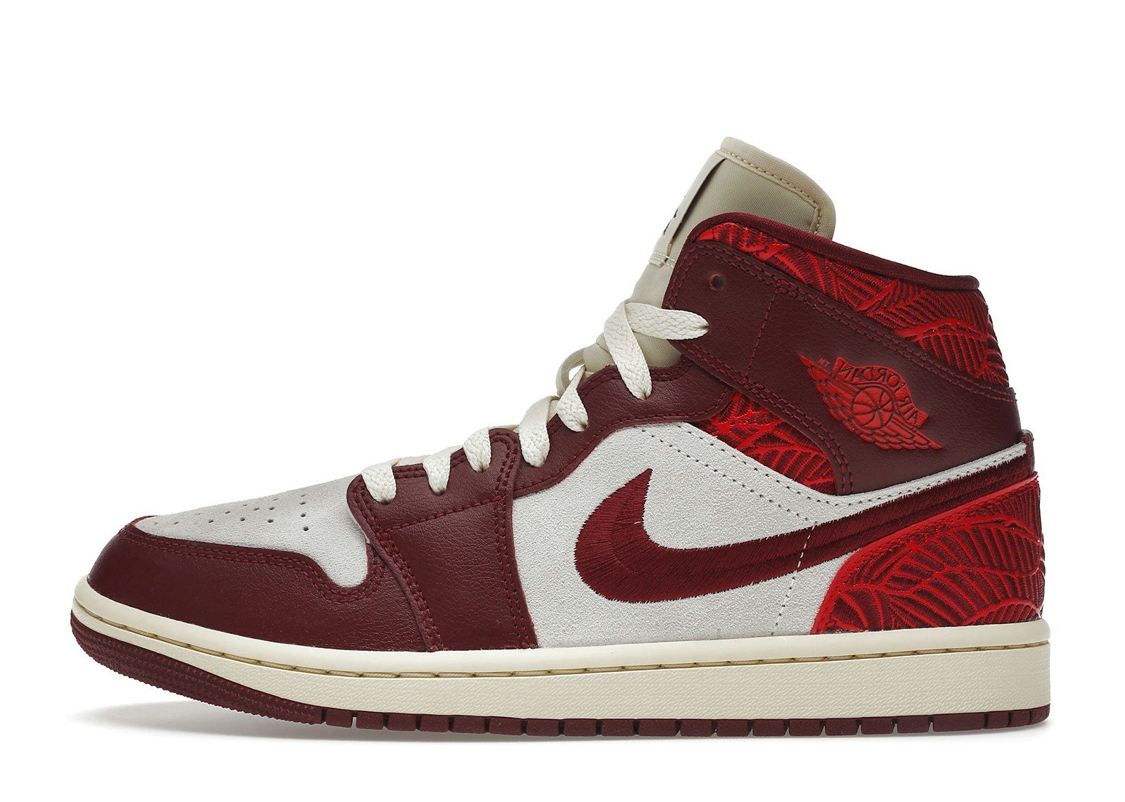 Jordan 1 Mid SE Tiki Leaf Team Red (Women's)