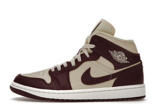 Jordan 1 Mid SE Split Beach Cherrywood Red (Women's)