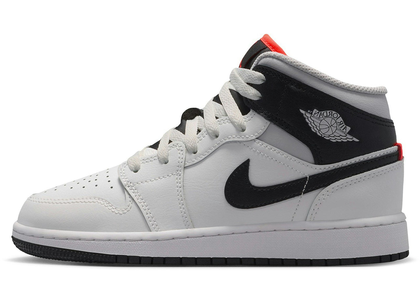 Jordan 1 Mid Summit White Infrared Black (GS)