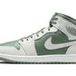 Jordan 1 Mid Summit White Vintage Lichen