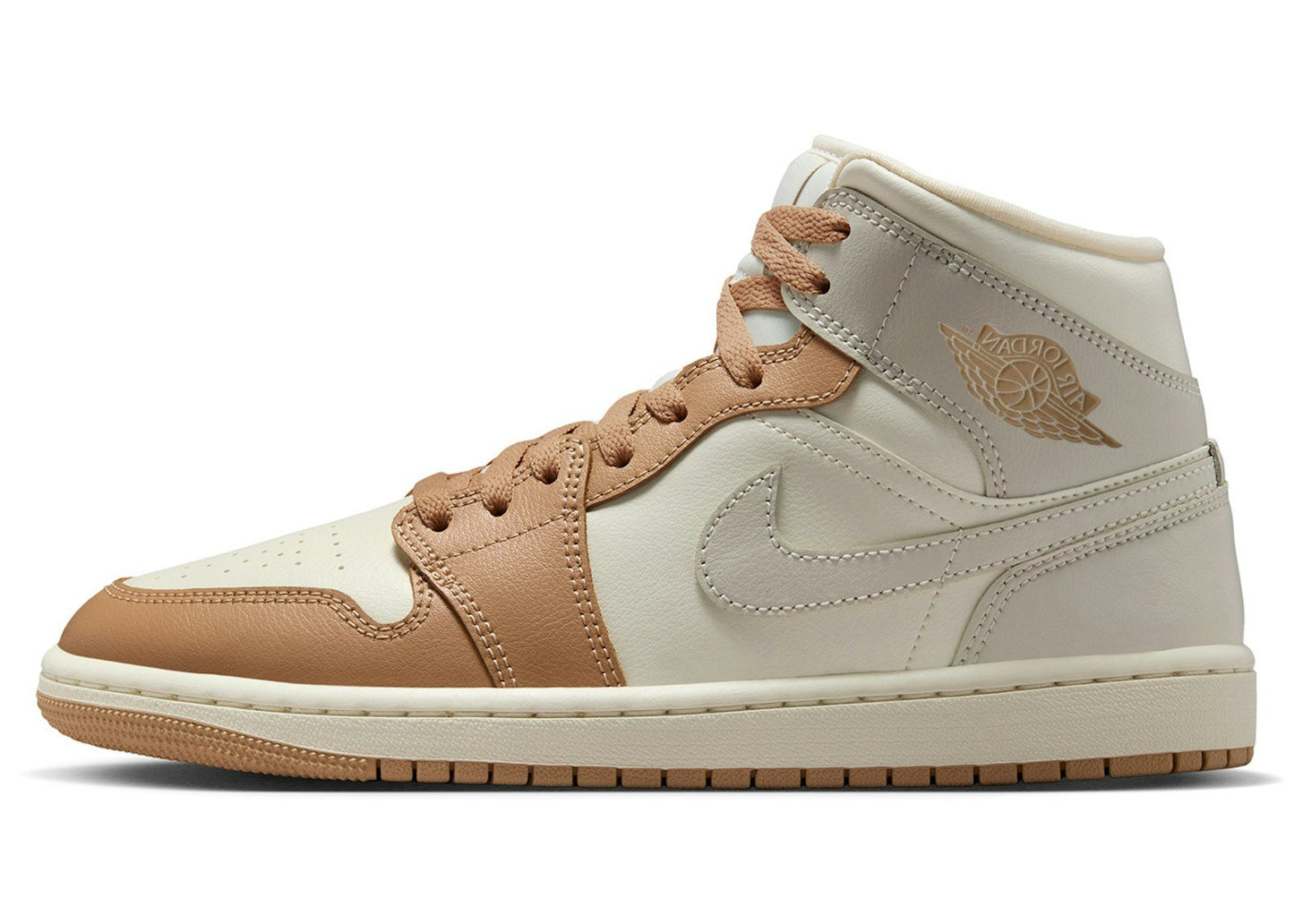 Jordan 1 Mid Tan Toe (Women's)