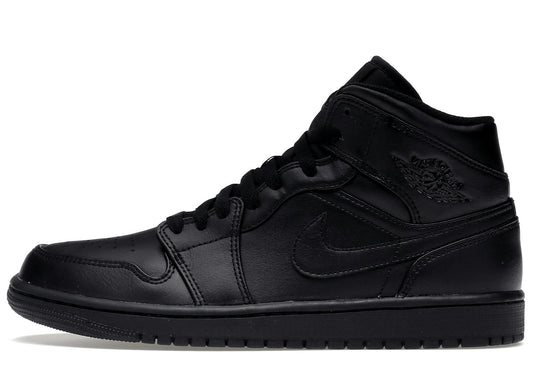 Jordan 1 Mid Triple Black