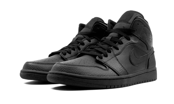 Air Jordan 1 Mid Triple Black (554725-091) - 36.5 EU - 4.5Y US - Black | SOSUKICKS