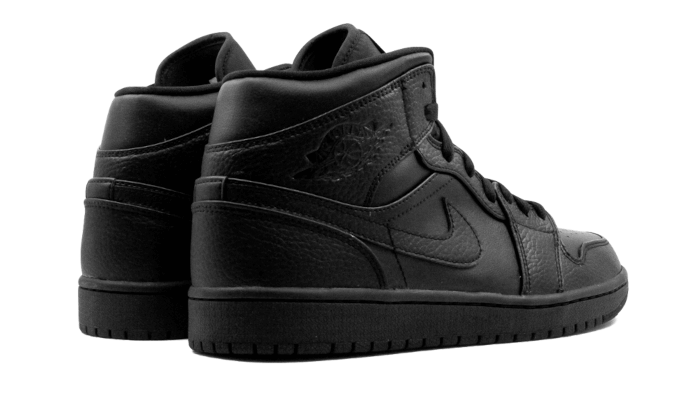 Air Jordan 1 Mid Triple Black (554725-091) - 37.5 EU - 5Y US - Black | SOSUKICKS