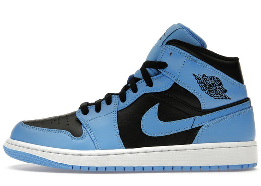 Jordan 1 Mid University Blue Black