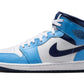Jordan 1 Mid University Blue Midnight Navy