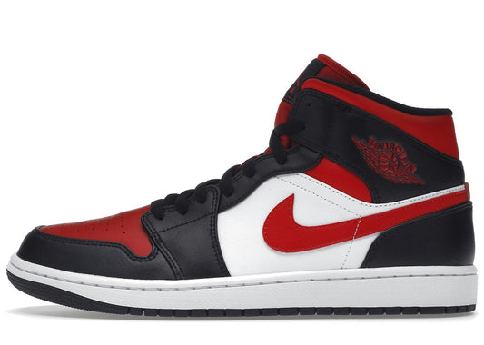 Jordan 1 Mid White Black Red (2022)