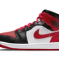 Air Jordan 1 Mid White Bred Toe