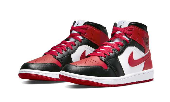 Air Jordan 1 Mid White Bred Toe (BQ6472-079) - 36 EU - 4 US - White | SOSUKICKS
