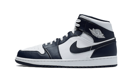 Air Jordan 1 Mid White Metallic Gold Obsidian (554724-174) - EU 40–47 - White | SOSUKICKS