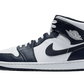 Air Jordan 1 Mid White Metallic Gold Obsidian