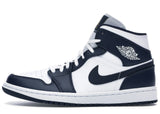 Jordan 1 Mid White Metallic Gold Obsidian