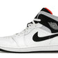 Jordan 1 Mid White Neutral Grey Infrared