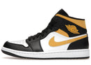 Jordan 1 Mid White Pollen Black