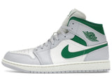 Jordan 1 Mid White Pure Platinum Pine Green