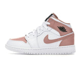 Jordan 1 Mid White Rose Gold (GS)