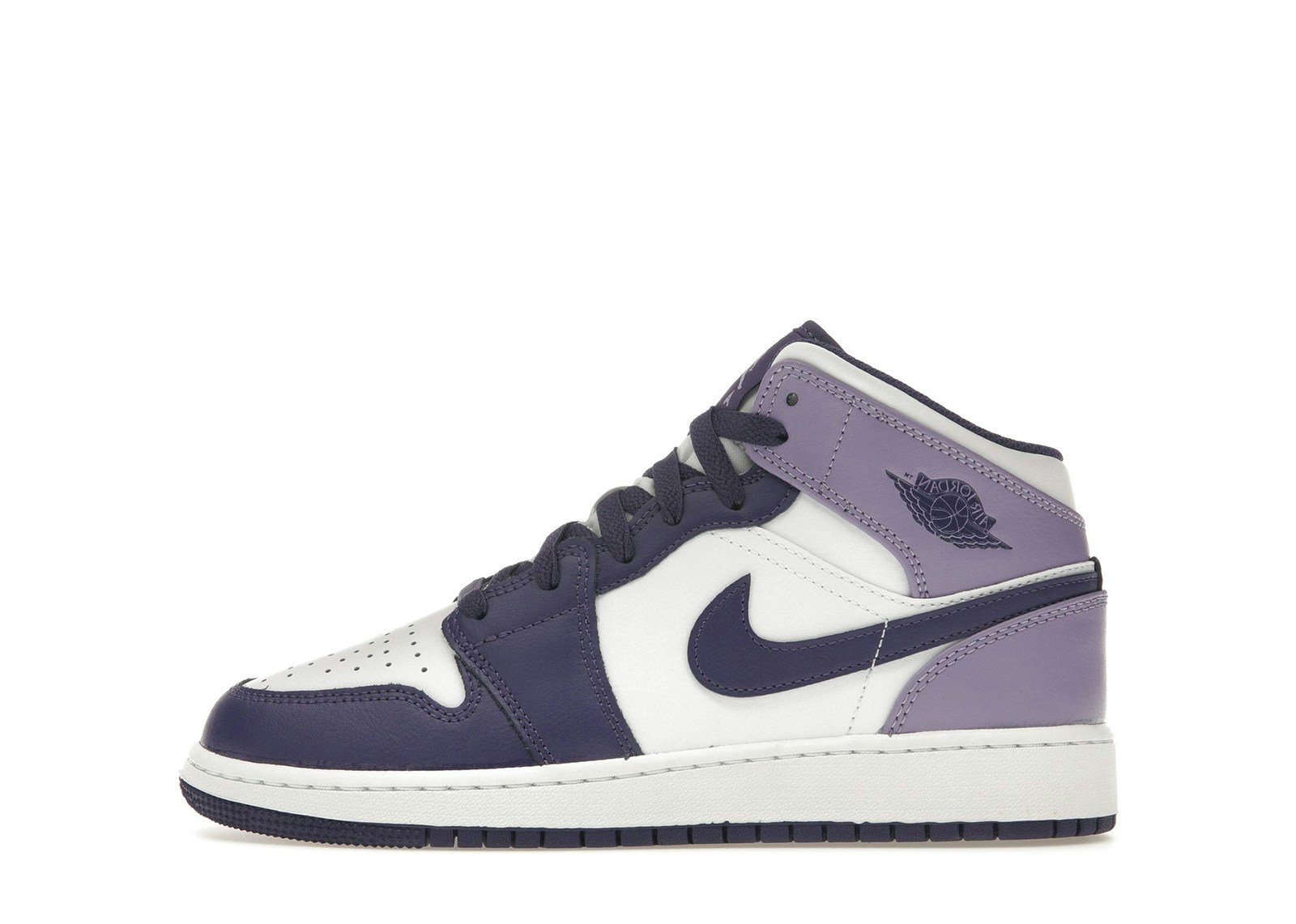 Jordan 1 Mid White Sky J Purple (GS)