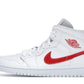 Jordan 1 Mid White University Red (Women's)