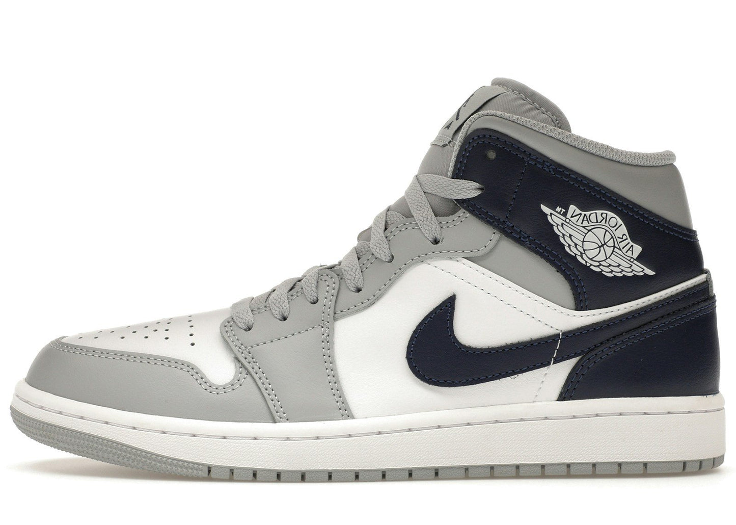 Jordan 1 Mid Wolf Grey Midnight Navy