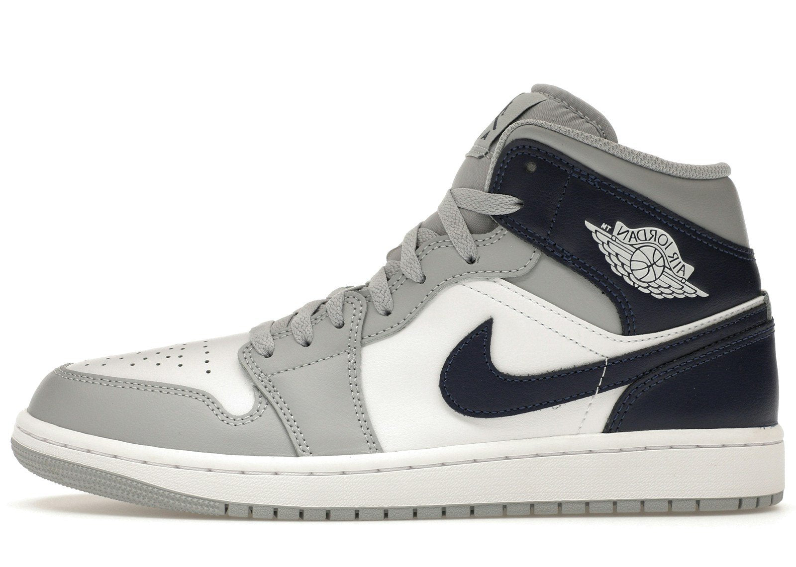 Jordan 1 Mid Wolf Grey Midnight Navy