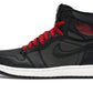 Jordan 1 Retro High Black Satin Gym Red