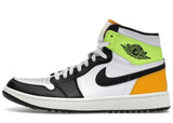 Jordan 1 Retro High Golf White University Gold Volt Black