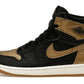 Jordan 1 Retro High OG Black Metallic Gold