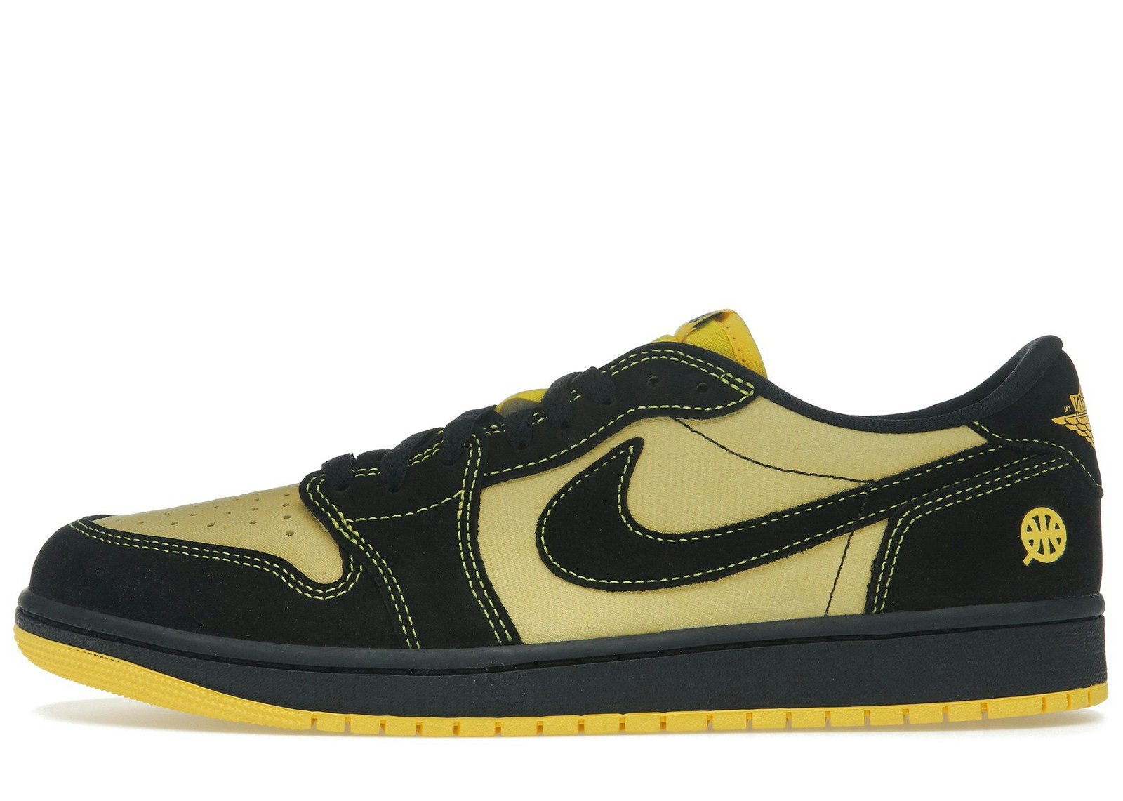 Jordan 1 Retro Low OG Quai 54 Black Tour Yellow Red