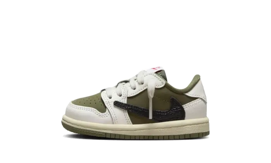 Air Jordan 1 Retro Low OG SP Travis Scott Medium Olive Bébé (TD) (DO5441-200) - EU 17–27 - Green | SOSUKICKS