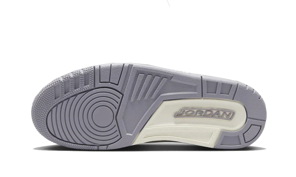 Air Jordan 3 Retro Sail Cement Grey (CK9246-100) - 36.5 EU - 4.5Y US - Gray | SOSUKICKS