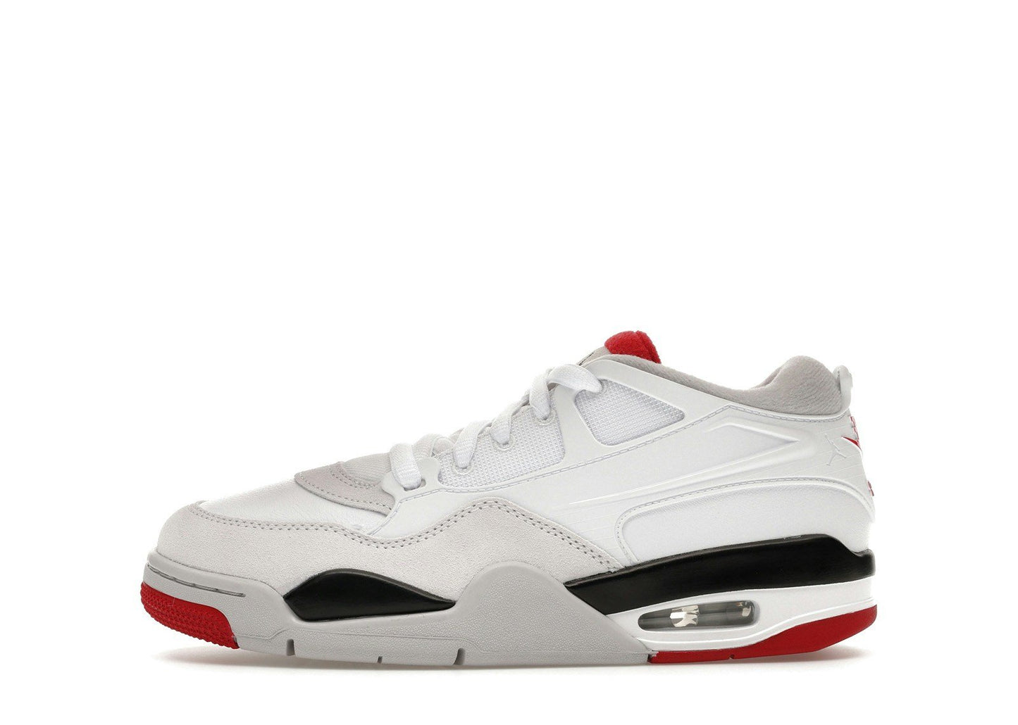 Jordan 4 RM White Black Neutral Grey Varsity Red (GS)