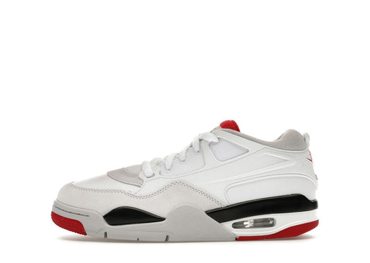 Jordan 4 RM White Black Neutral Grey Varsity Red (GS)