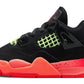 Jordan 4 Retro Black Infrared Barely Volt (TD)