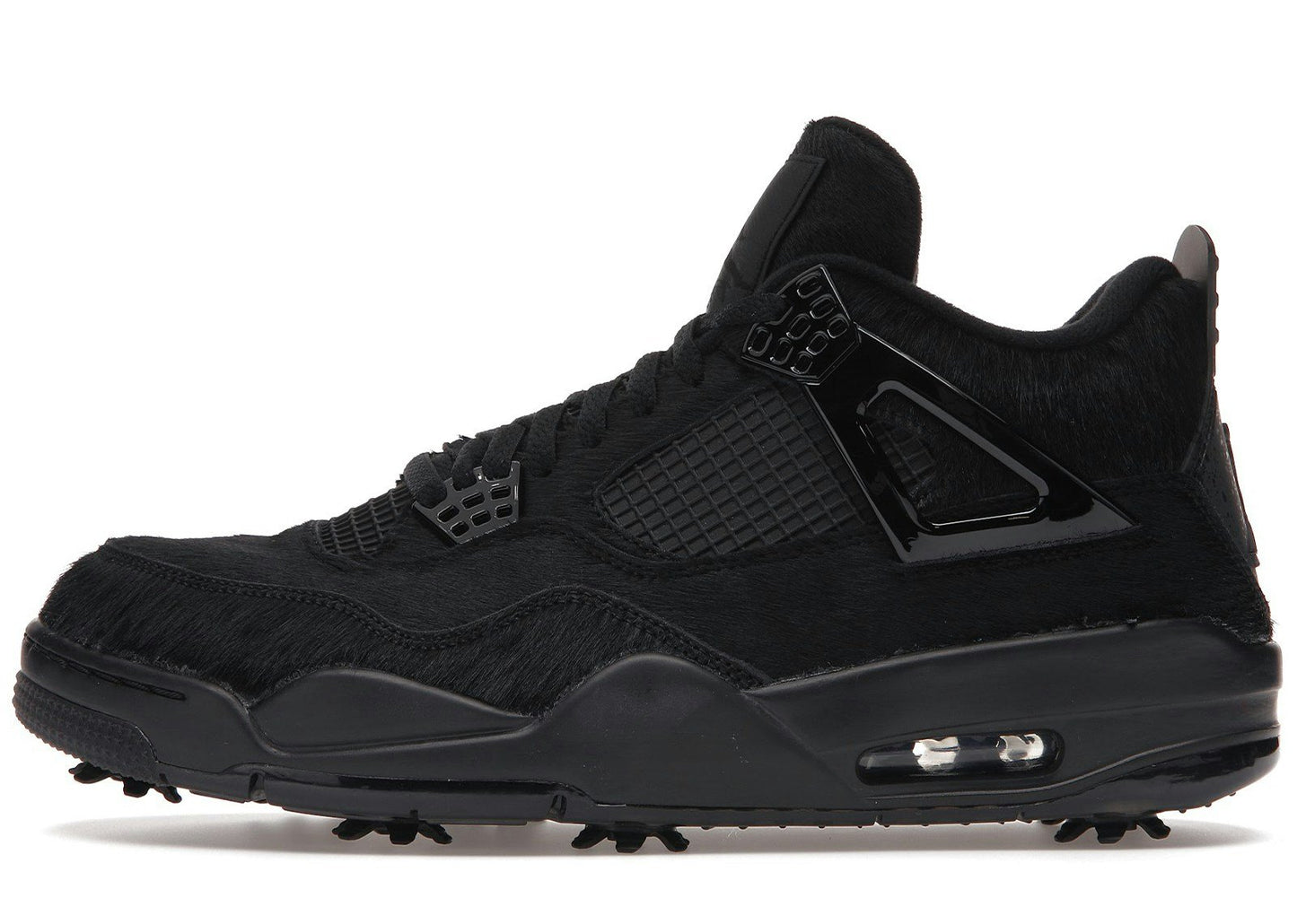 Jordan 4 Retro Golf Black Cat Pony Hair
