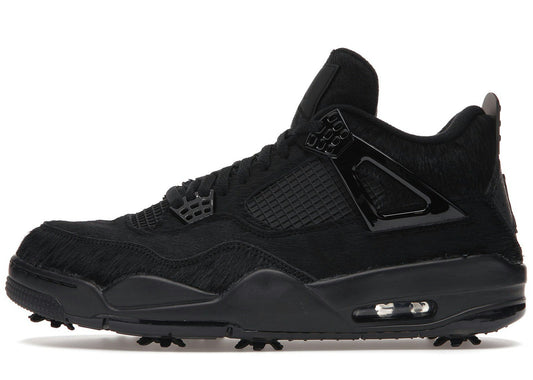Jordan 4 Retro Golf Black Cat Pony Hair