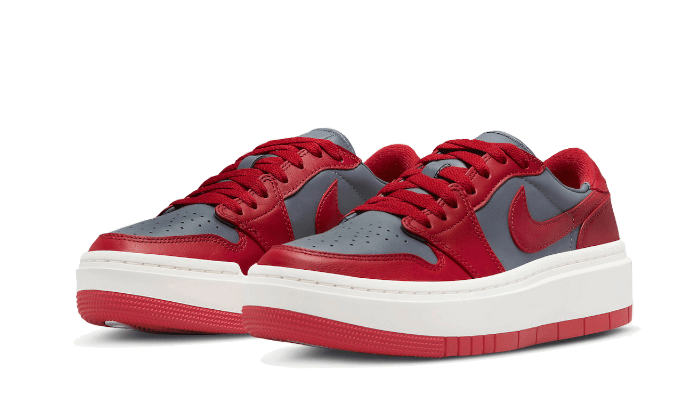 Air Jordan 1 Low Elevate Dark Grey Varsity Red (DH7004-006) - 36 EU - 4 US - Red | SOSUKICKS