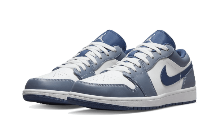 Air Jordan 1 Low Steel Blue (553558-414) - 40.5 EU - 7.5 US - Gray | SOSUKICKS