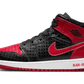 Air Jordan 1 Mid Bred Text