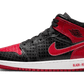 Air Jordan 1 Mid Bred Text (DM9650-001) - EU 35.5–40 - Red | SOSUKICKS