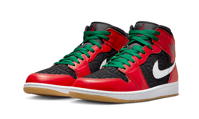 Air Jordan 1 Mid SE Christmas (DQ8417-006) - 40 EU - 7 US - Black | SOSUKICKS