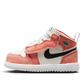 Air Jordan 1 Mid SE Orange Suede Bébé (TD)