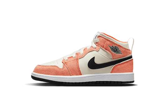 Air Jordan 1 Mid SE Orange Suede Enfant (PS)