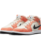 Air Jordan 1 Mid SE Orange Suede Enfant (PS)